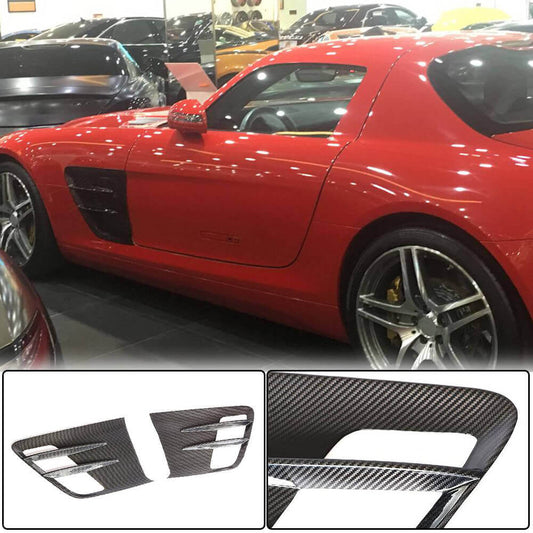 Pads on the front fenders (Dry carbon) for Mercedes SLS C197 - image 1