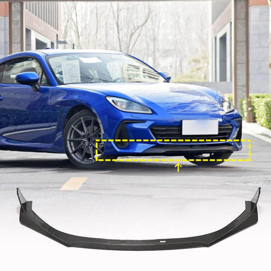 Lip V1 front bumper cover (2021-2023, Carbon) for Subaru BRZ 2021- - image 1