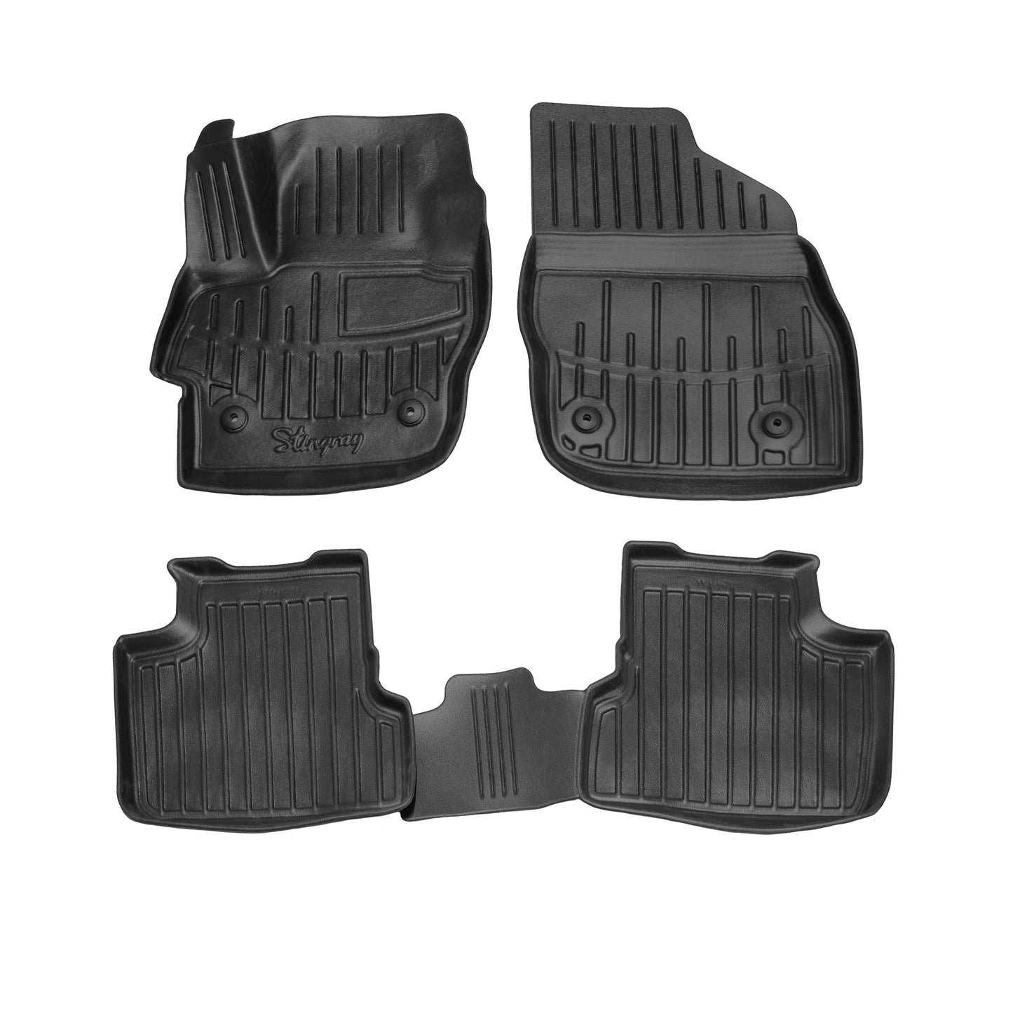 Rubber Floor Mats Stingray 3D (Europe, 4 pcs) for Mazda 3 2009-2013 - image 1