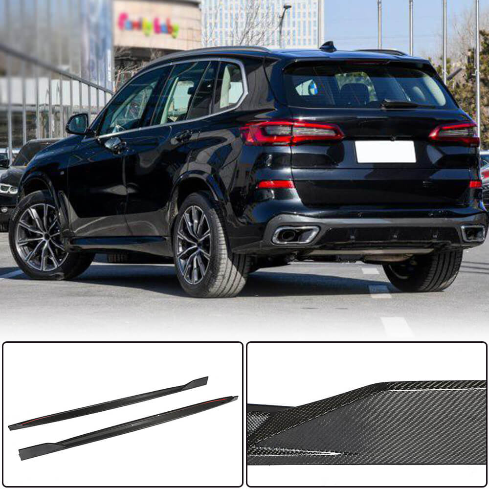 Carbon Side Skirt Covers V2 (Real Carbon) for BMW X5 G05 2019- - image 1