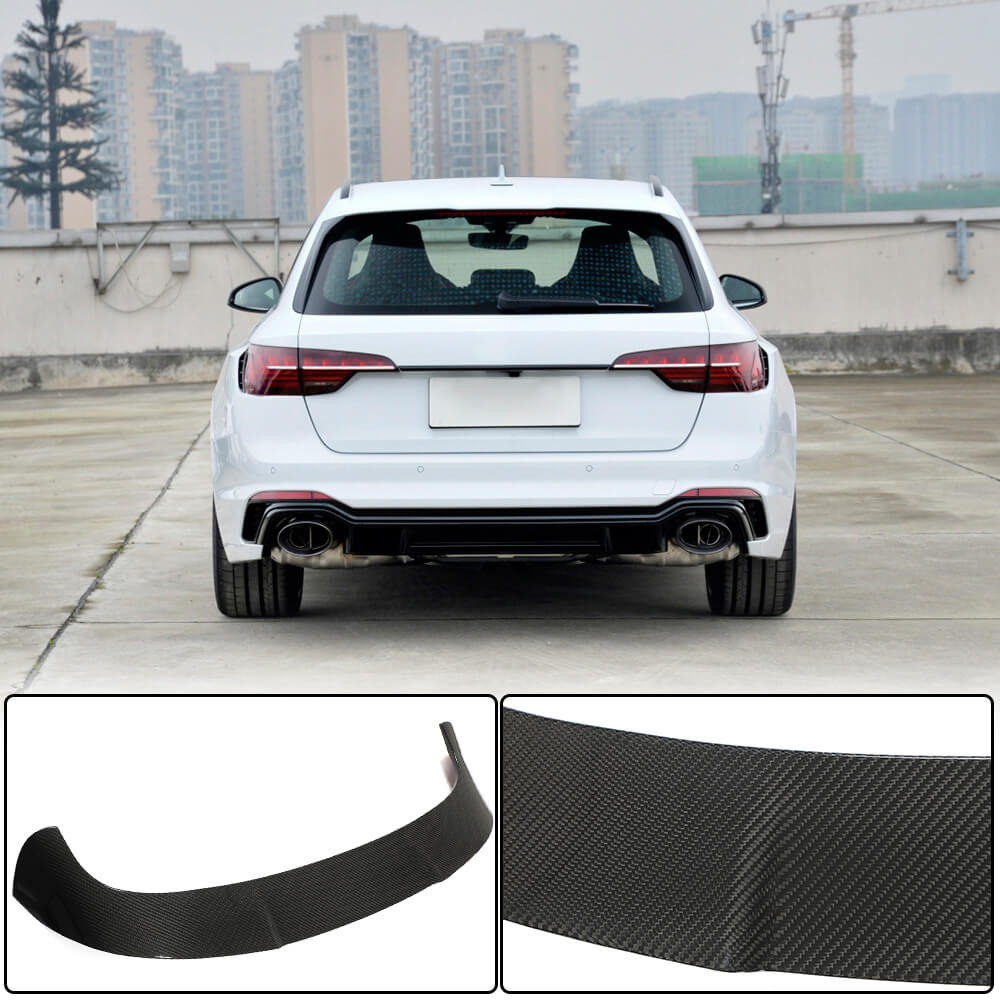 Spoiler (for RS4 SW 2020+, Carbon) for Audi A4 B9 2015-2024 - image 1