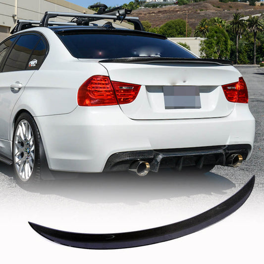 Rear Trunk Spoiler Carbon Fiber V4 (SD) for BMW 3 series E-90/91/92/93 2005-2011 - image 1