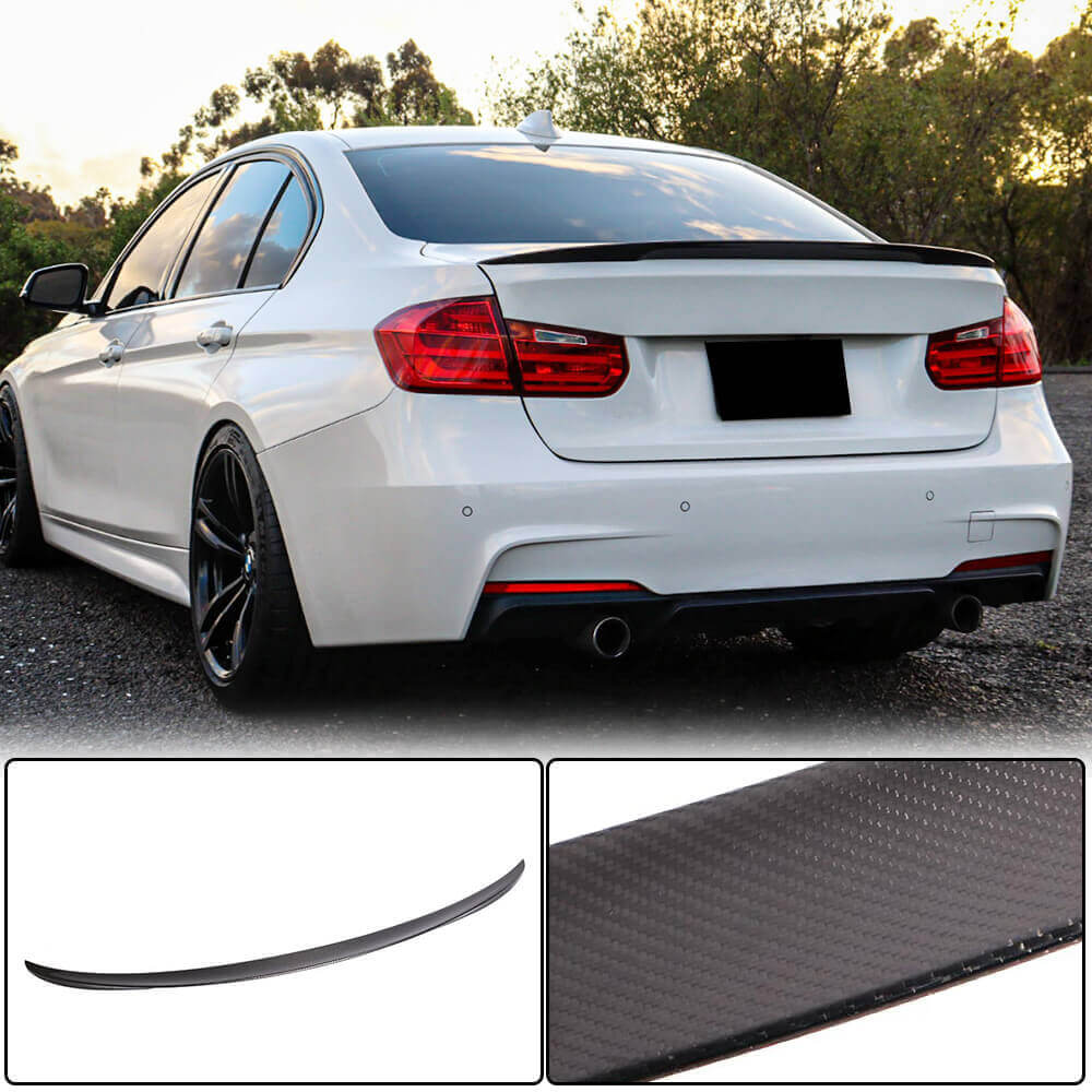 Rear Trunk Spoiler Carbon Fiber V15 (SD) for BMW 3 series F-30/31/34 2012-2019 - image 1