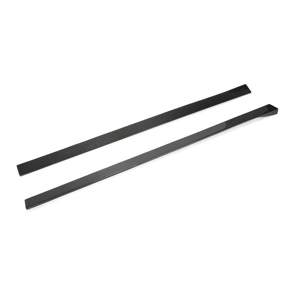 Side Skirt Extensions V2 (for F87, Carbon) for BMW 2 Series F22/F23 2014-2021 - image 1