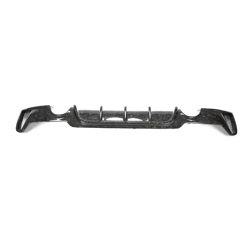 Rear Bumper Diffuser Carbon Fiber V4 (M-Sport) for BMW 4 series F-32 2012-2020 - image 1