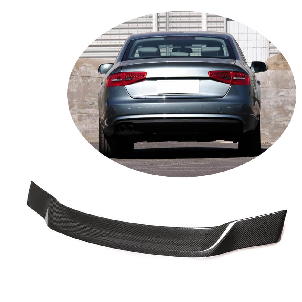 Spoiler V4 (for Base 2011-2015, Carbon) for Audi A4 B8 2007-2015 - image 1
