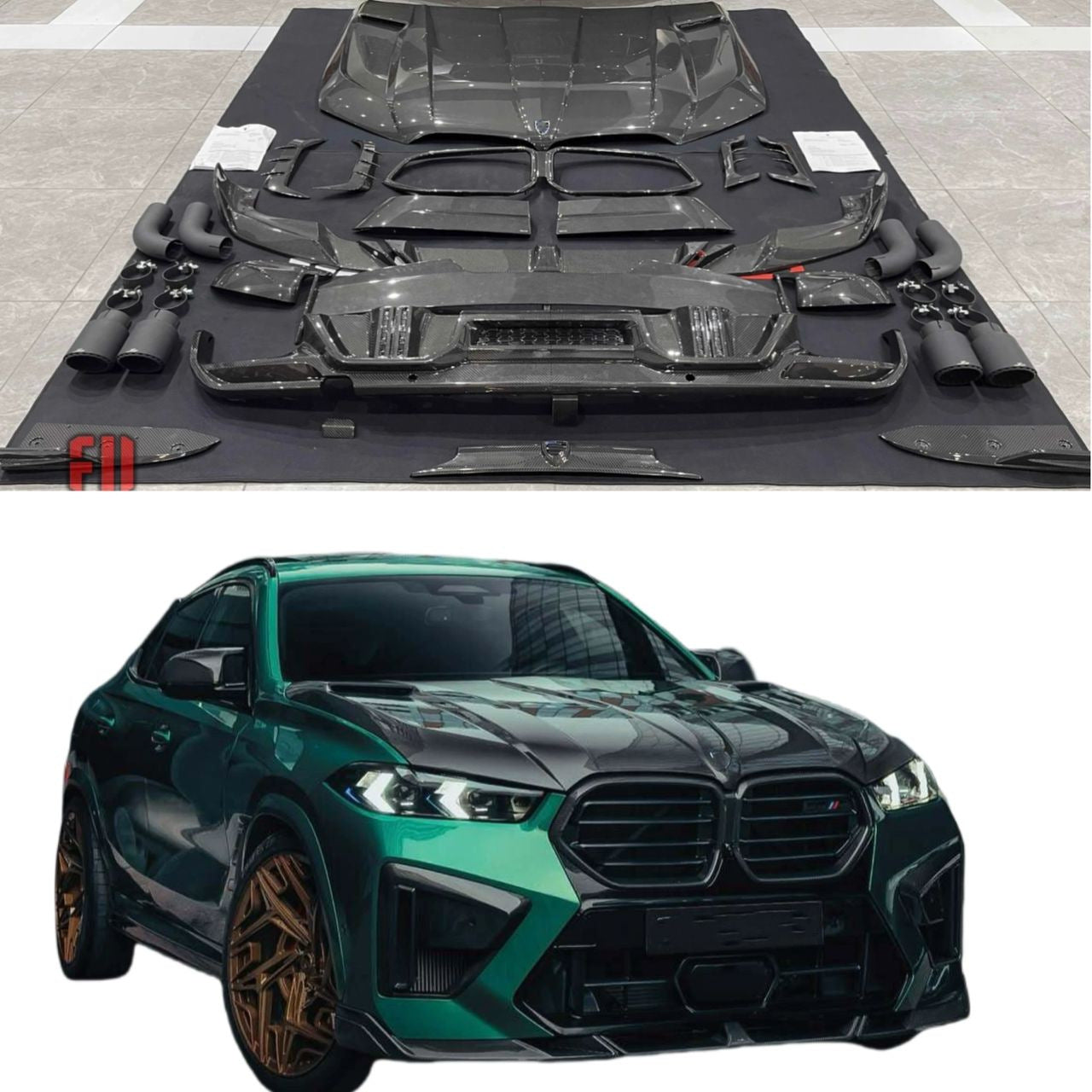 Body kit set for X6M F96 LRT-Design Carbon (2023+) for BMW X6 G06 2019- - image 3
