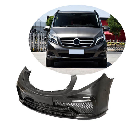 Front bumper V2 (2014-2019, Carbon) for Mercedes Vito / V-class W447 2014↗ year - image 1