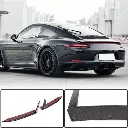 Covers on the rear bumper (for Carrera 4 GTS 2017-2018, Carbon) for Porsche 911 2012-2018 - image 1