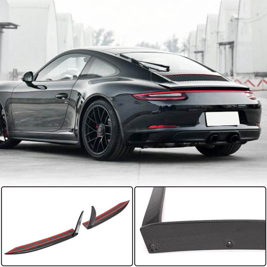 Covers on the rear bumper (for Carrera 4 GTS 2017-2018, Carbon) for Porsche 911 2012-2018 - image 1