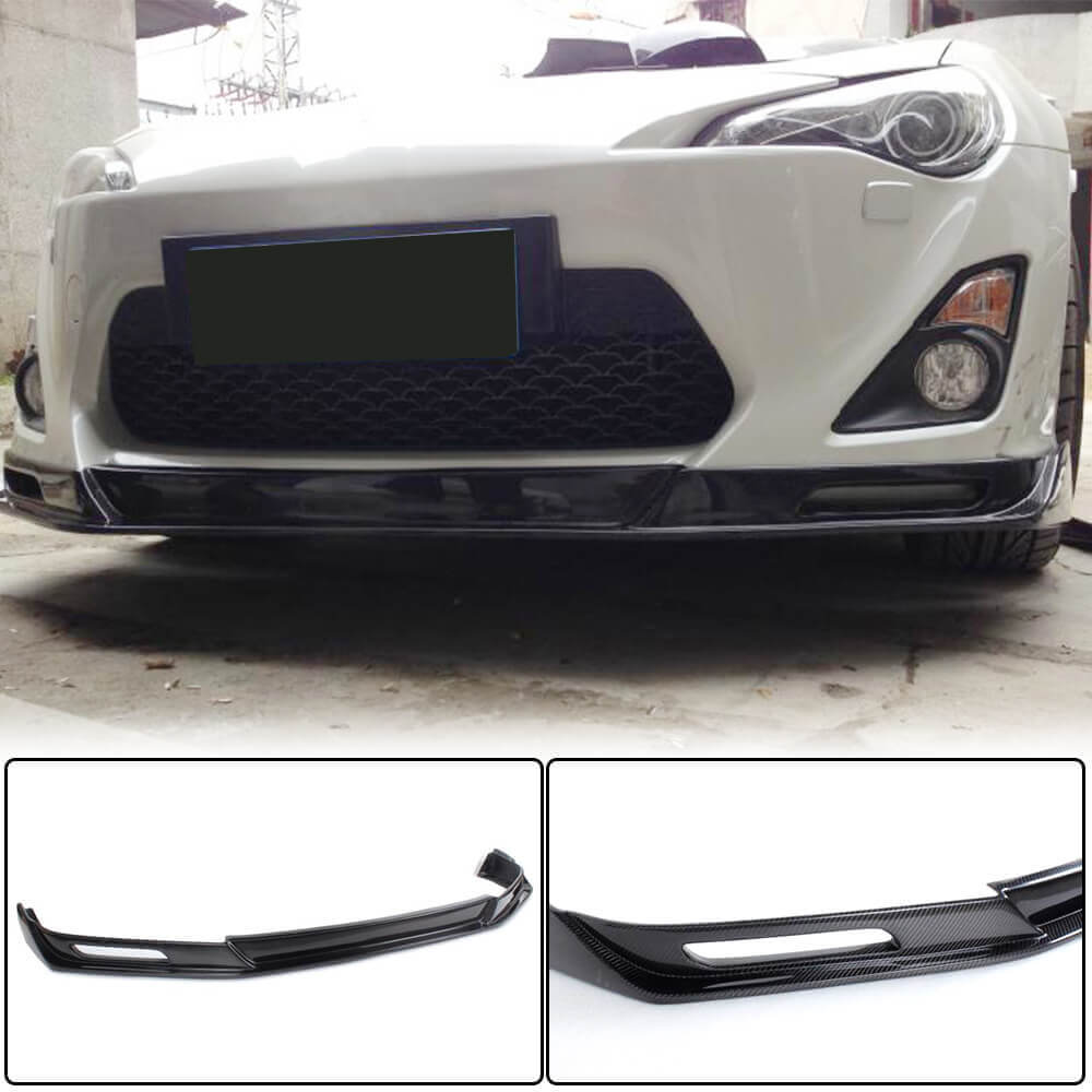 Front Bumper Lip Spoiler (Carbon) for Subaru BRZ 2012-2021 - image 1