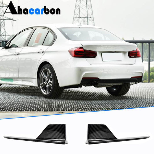 Rear Bumper Splitters Carbon Fiber (for M-Sport) for BMW 3 series F-30/31/34 2012-2019 - image 1
