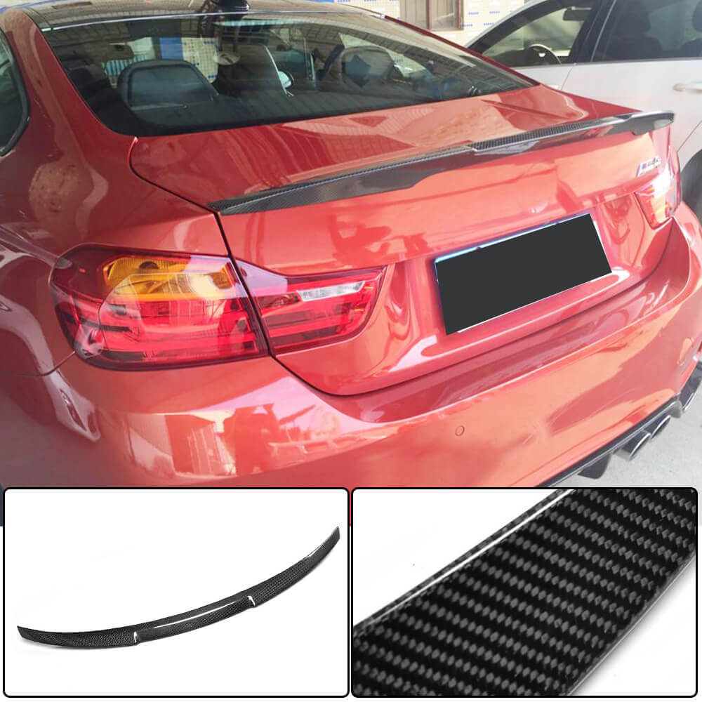 Rear Trunk Spoiler Carbon Fiber V2 (for F82) for BMW 4 series F-32 2012-2020 - image 1