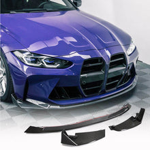 Front Bumper Lip V8 for G80, Carbon for BMW 3 Series G20/21 2018- - image 1