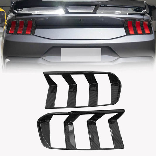 Covers for rear lights (Carbon) for Ford Mustang 2024- gg. - image 1