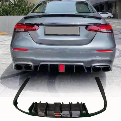 Rear bumper diffuser (for E63 AMG 2020-2023, Carbon) for Mercedes E-class W213 2016-2023 - image 1