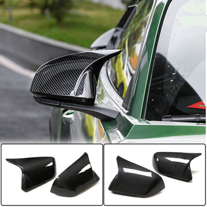 Mirror Covers V1 (for USA, Carbon) for Ford Mustang 2015-2023 - image 1