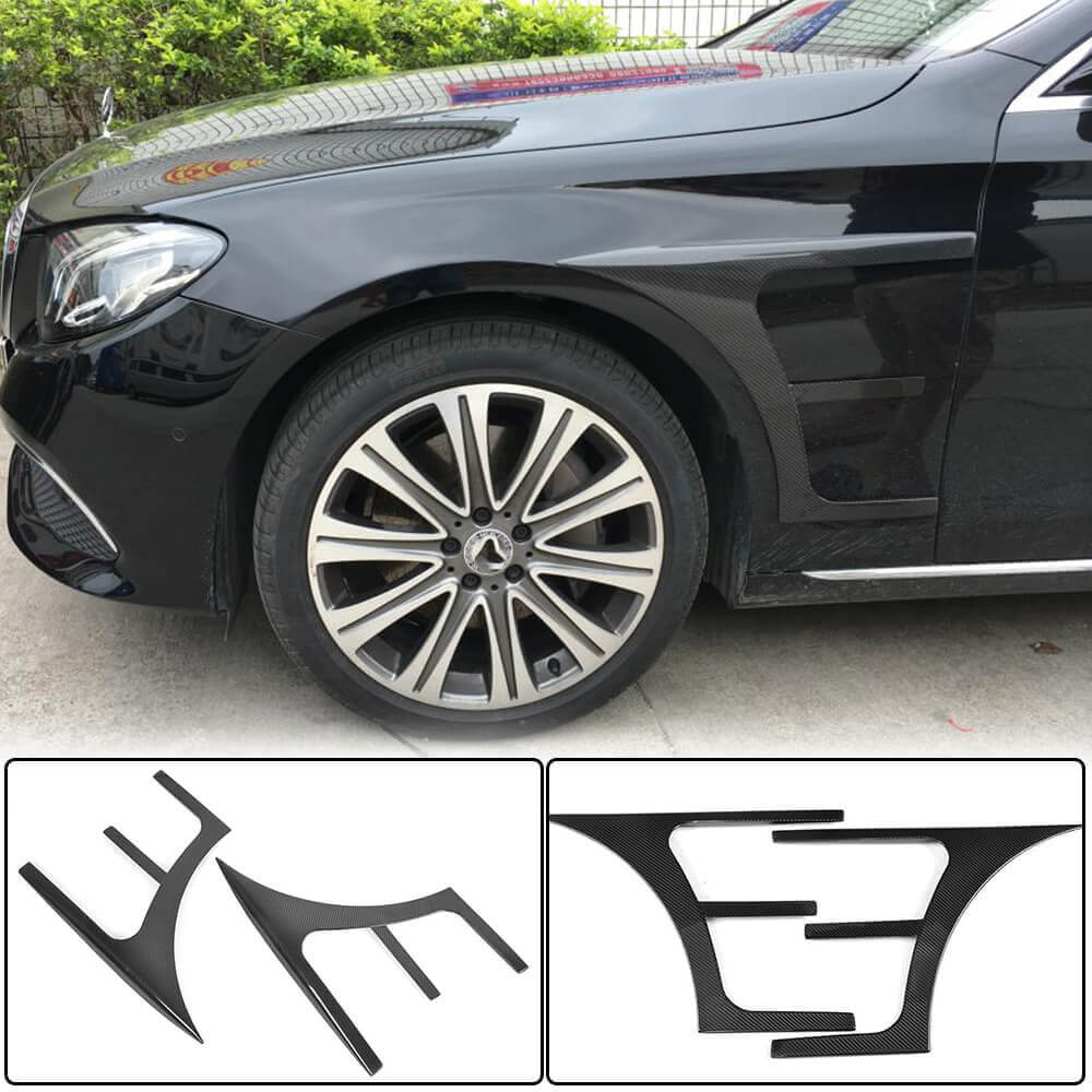 Carbon Front Fender Covers (AMG-Line/E43 AMG 2016-2019) for Mercedes E-сlass W213 2016-2023 - image 1