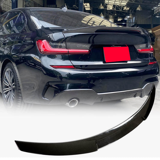 Rear Trunk Spoiler Dry Carbon Fiber V7 (SD) for BMW 3 series G20/21 2018- - image 1