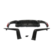 Rear Bumper Diffuser Carbon Fiber V4 (2017-2020, M-Sport) for BMW 5 Series G30/31 2017-2023 - image 1