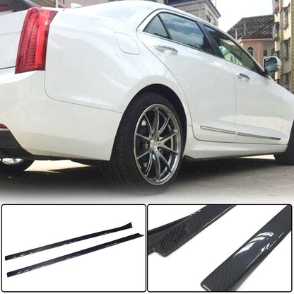 Side Skirts (Carbon) for Cadillac ATS 2012-2019 - image 1