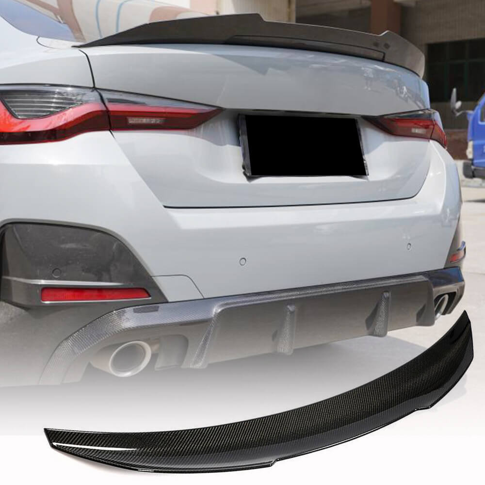 Rear Trunk Spoiler Carbon Fiber V1 (for G26) for BMW I4 (G26) 2022- - image 1