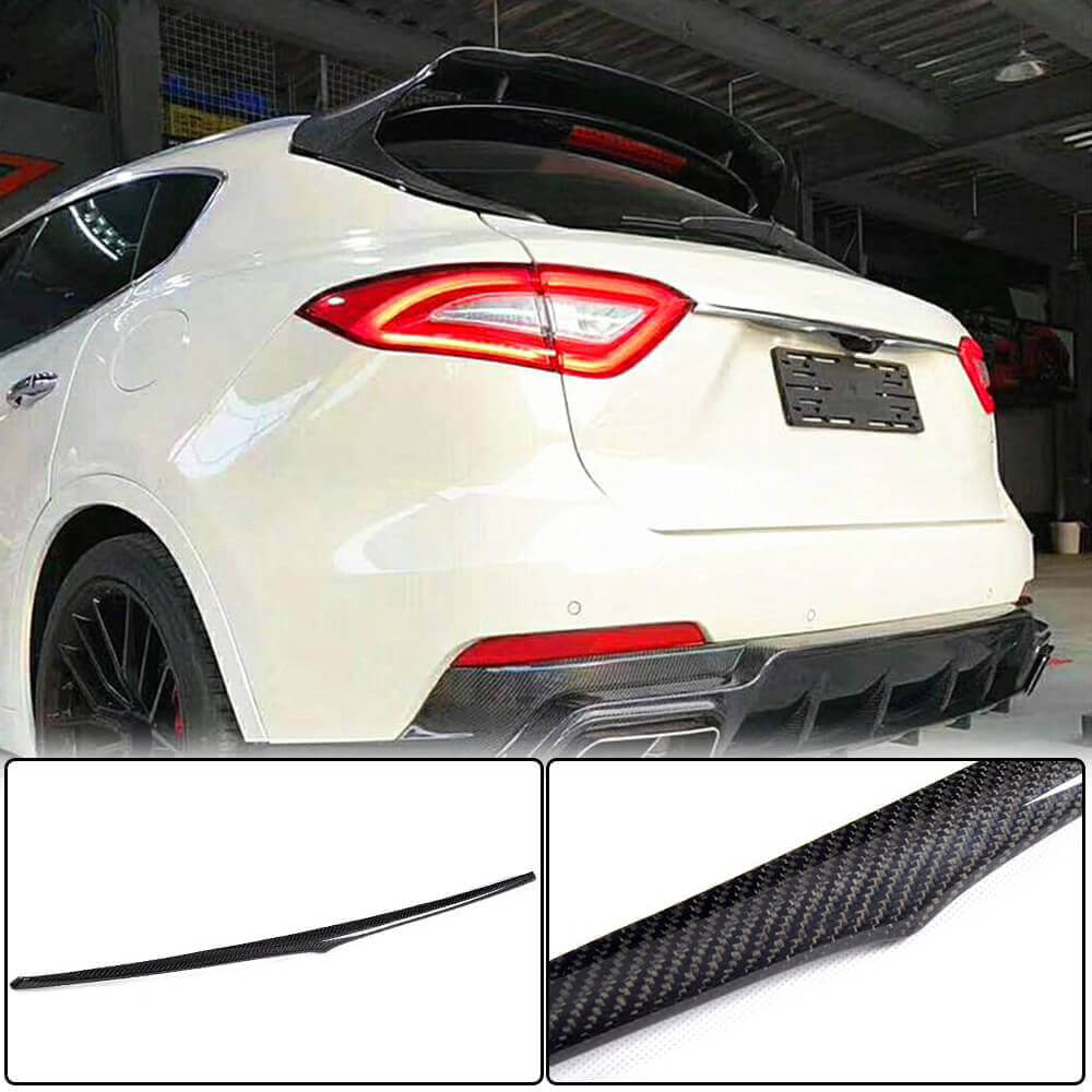Carbon License Plate Trim for Maserati Levante 2016- - image 1