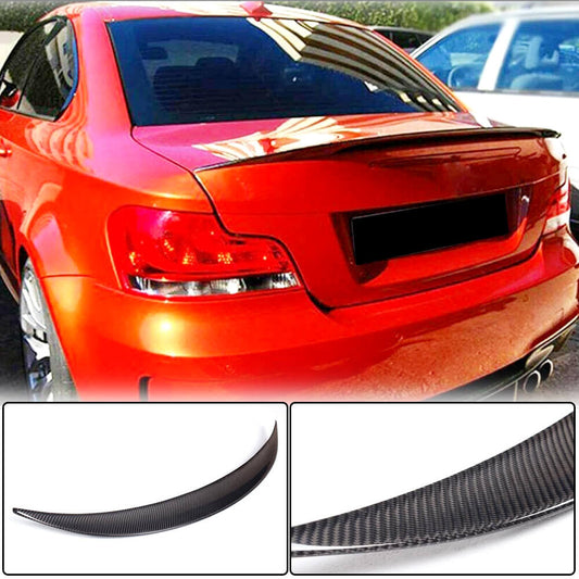 Rear Trunk Spoiler Carbon Fiber V2 (Coupe) for BMW 1 series E81/82/87/88 2004-2011 - image 1