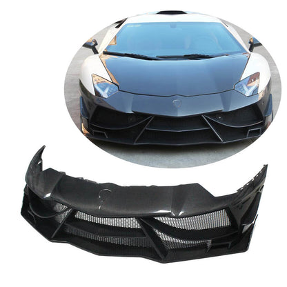 Front Bumper Lip Carbon Covers for Lamborghini Aventador 2011-2022 - image 1