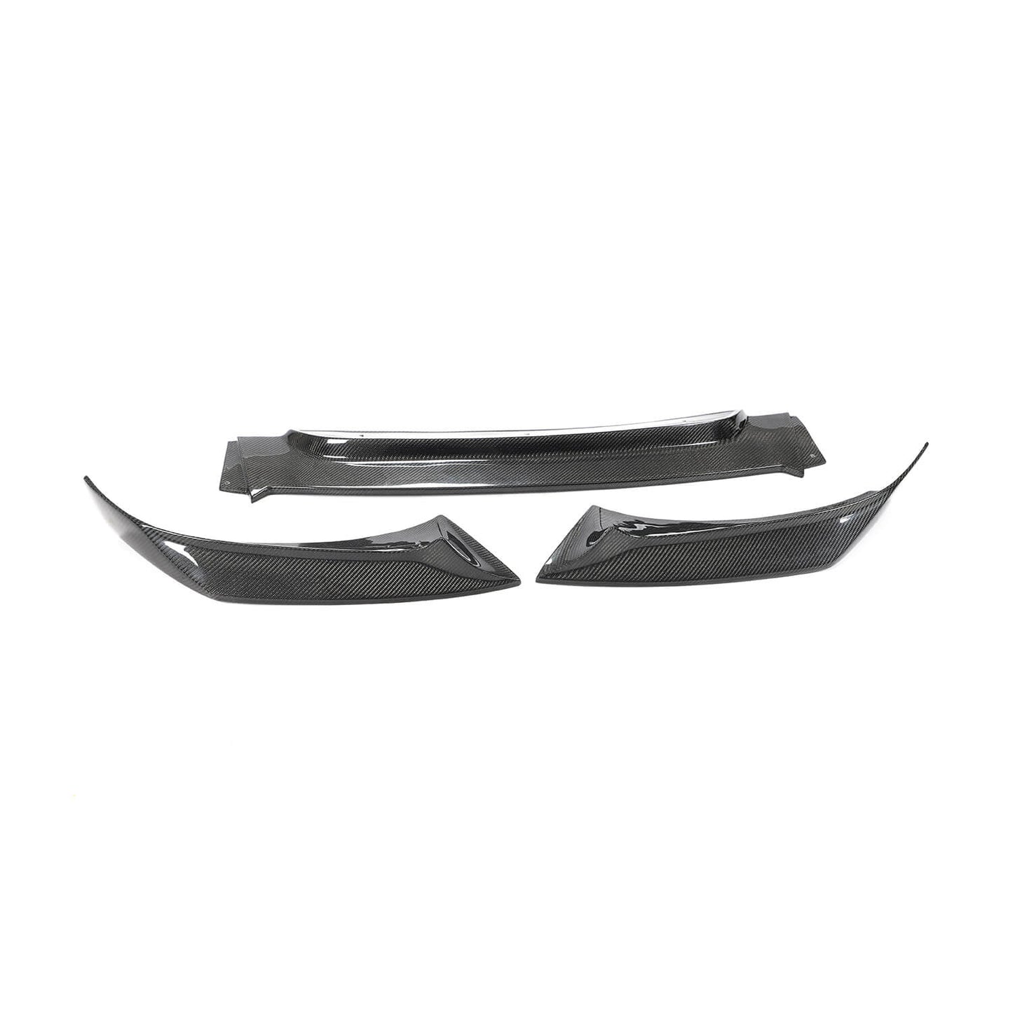 Front Bumper Lip V2 Add-on (for Base, Carbon) for BMW X6 F-16 2014-2019 - image 1