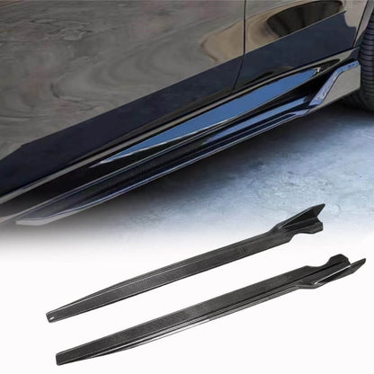 Door Sill Covers (2018-2022, Carbon) for BMW X6 G06 2019- - image 1