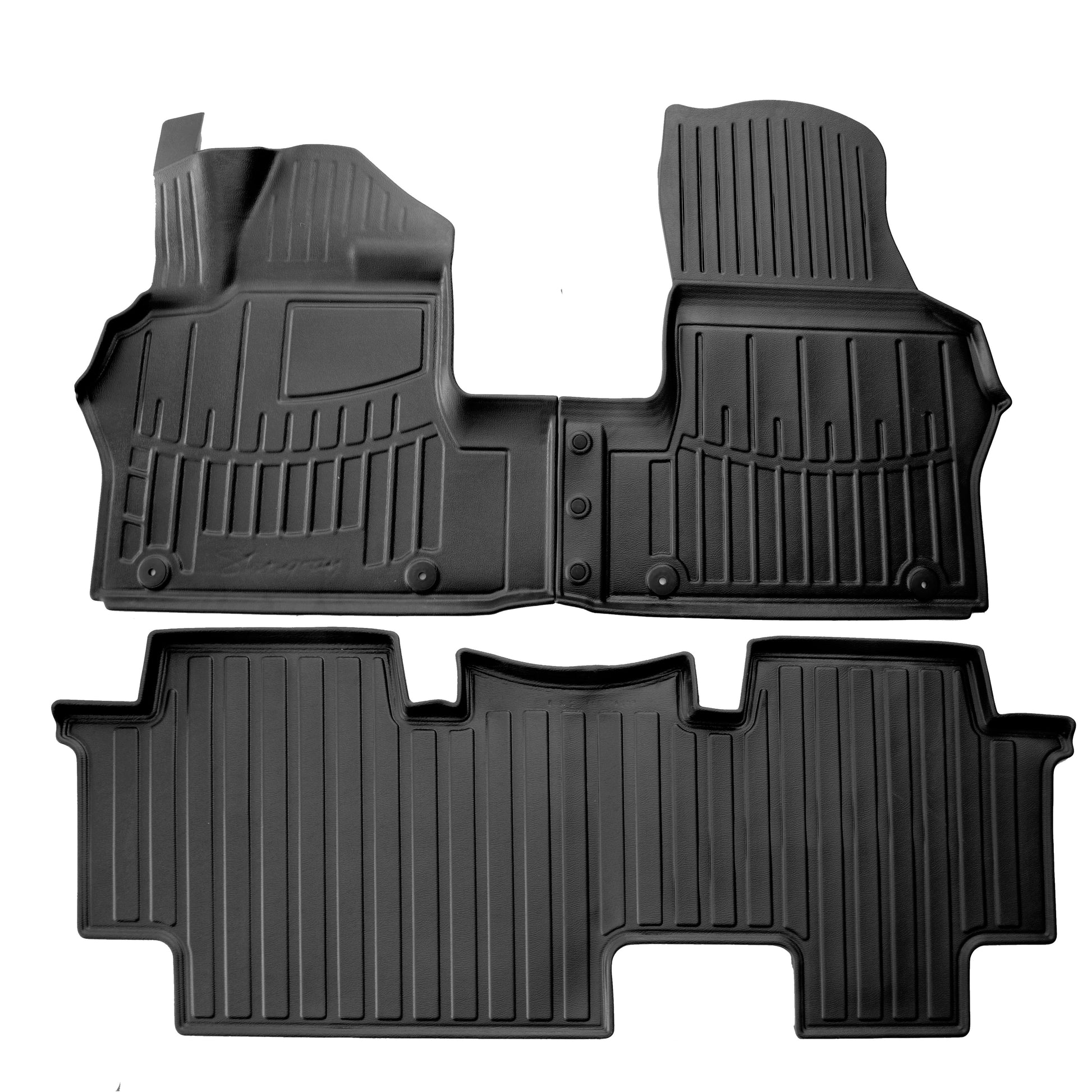 Rubber Floor Mats Stingray 3D (5-seater, 3 pcs) for Volkswagen ID BUZZ 2022- - image 1