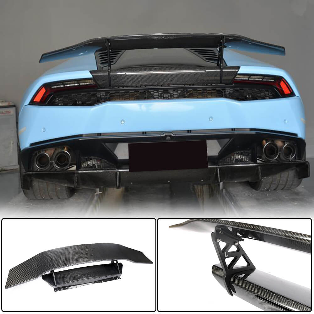 Rear Trunk Spoiler Dry Carbon Fiber for Lamborghini Huracan - image 1