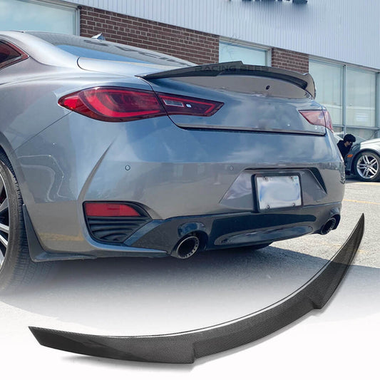 Spoiler V1 (for Q60 2016-2022, Carbon) for Infiniti Q50/Q60 2013-2024 - image 1