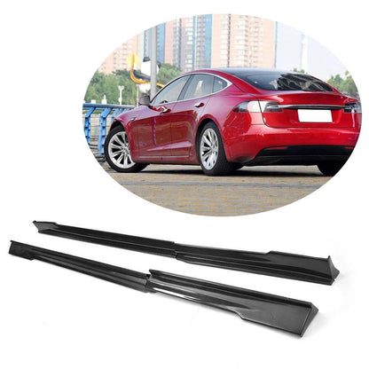 Door Sill Covers V2 (2014-2021, Carbon) for Tesla Model S 2012– - image 1