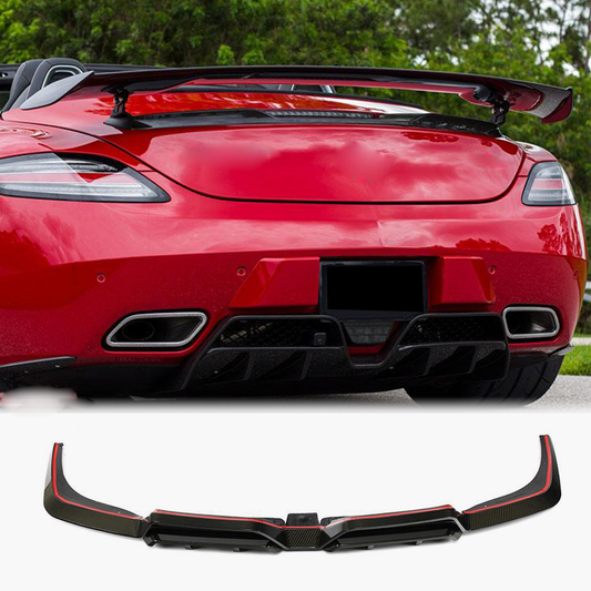 Rear bumper diffuser (Carbon) for Mercedes SLS C197 - image 1