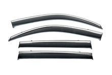 Window Deflectors with Chrome Trim Niken Luxury (for F-30, 4 pcs) for BMW 3 Series F30/F31 2012-2019 - image 1