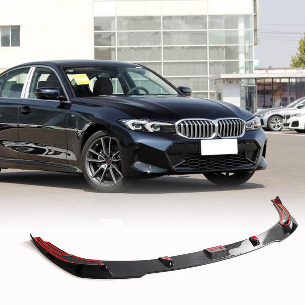 Front Bumper Lip V1 for M-Sport 2022+ Carbon for BMW 3 Series G20/G21 2018- - image 1