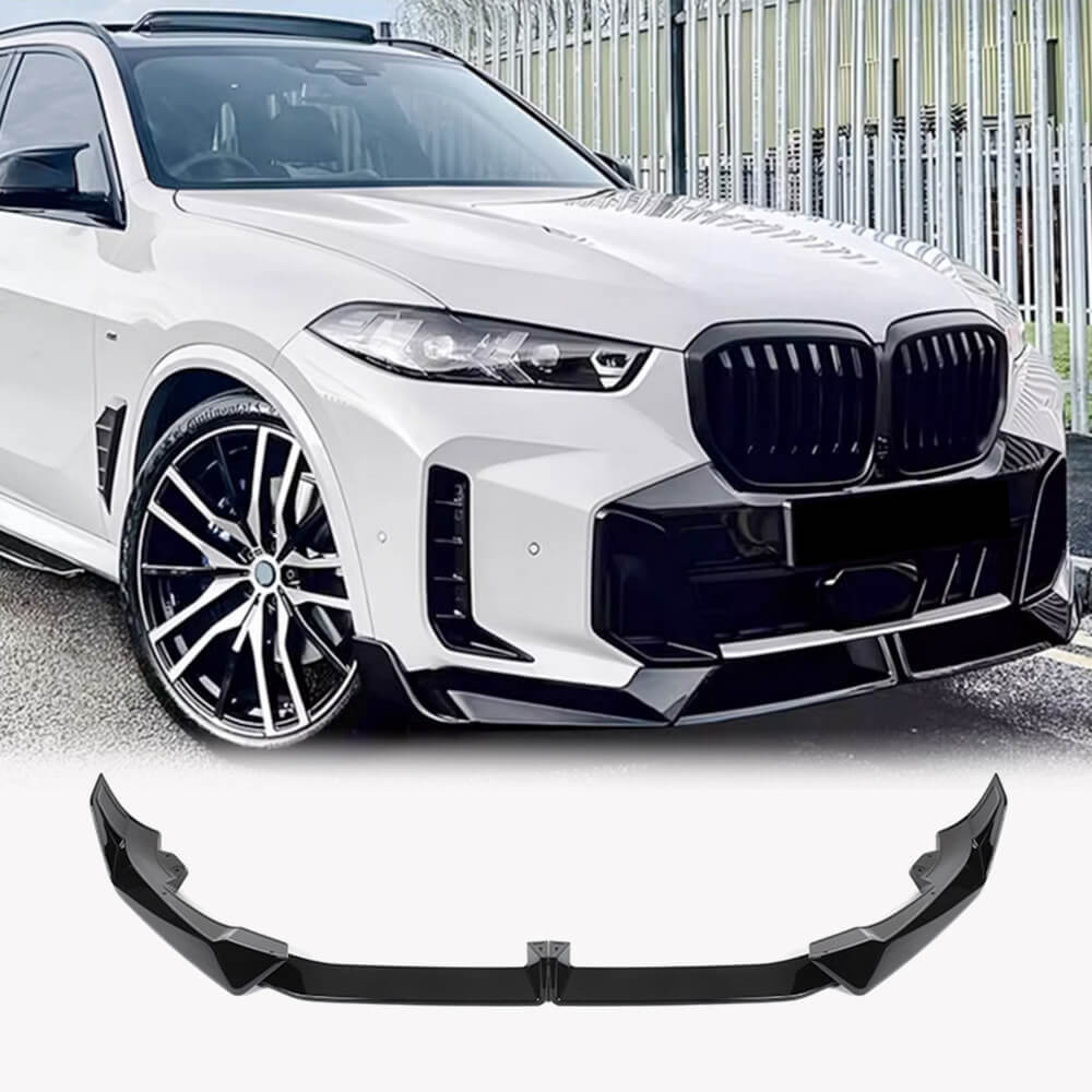 Front Lip Spoiler Paradigm V-5 (2023-, Gloss Black) for BMW X5 G05 2019- - image 1