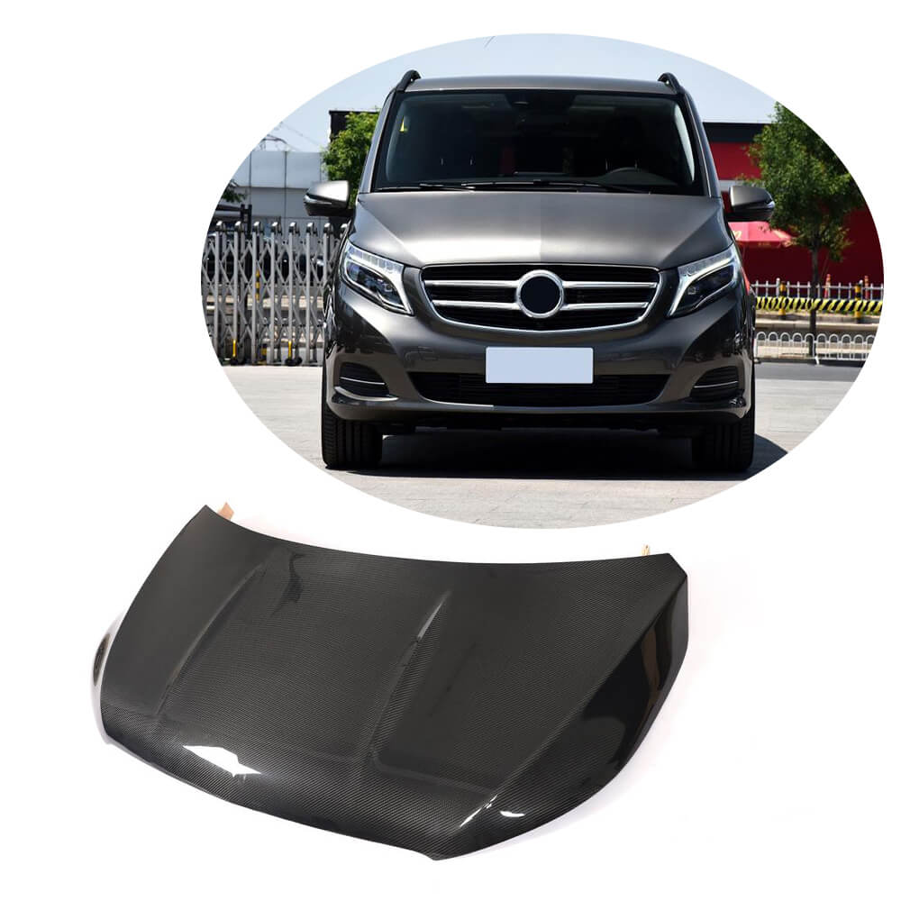 Hood V1 (2014-2019, Carbon) for Mercedes Vito / V-class W447 2014↗ year - image 1