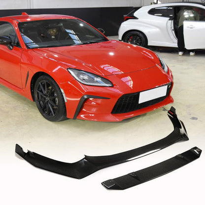Front Bumper Lip Spoiler (Carbon) for Toyota GR86 2021- - image 1