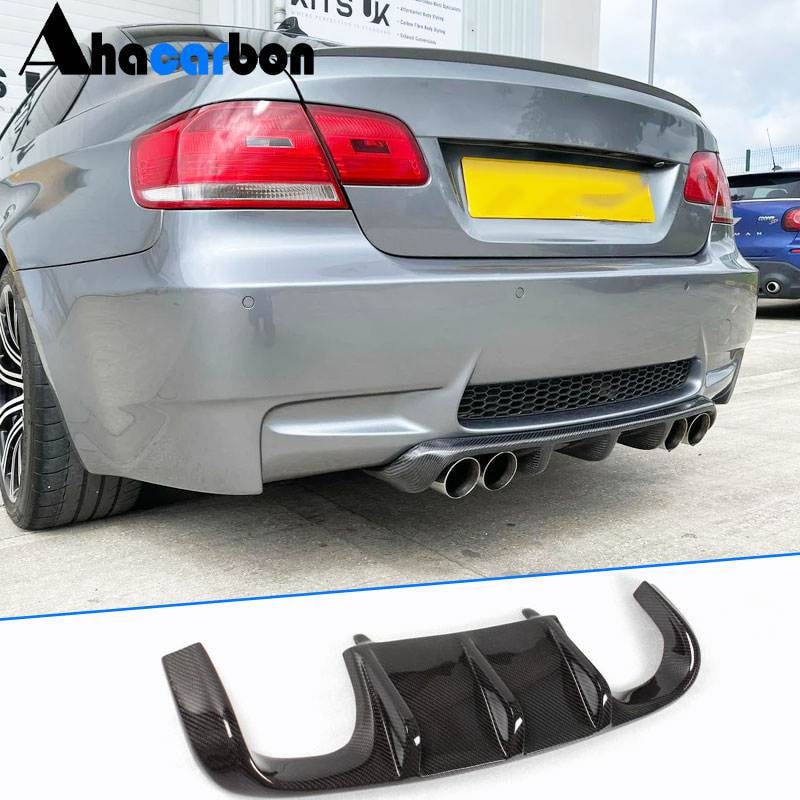 Rear Bumper Diffuser H2-Style for E92/E93 M3, Carbon for BMW 3 Series E-90/91/92/93 2005-2011 - image 1