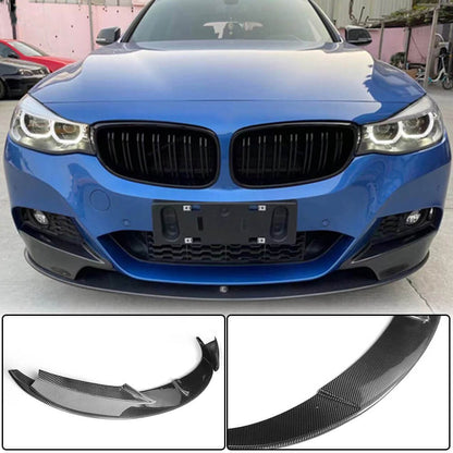 Front Bumper Lip MP-Style for F34 M-Sport, Carbon for BMW 3 Series F-30/31/34 2012-2019 - image 1