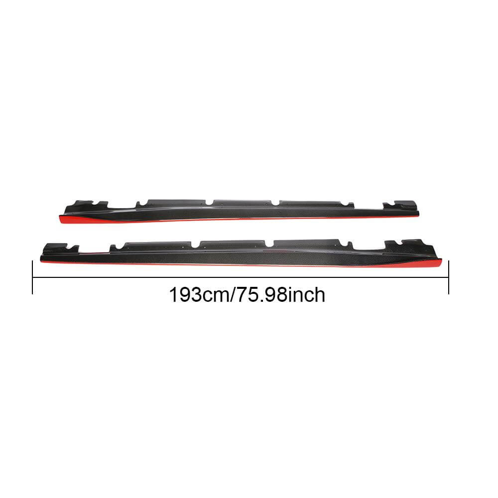 Side Skirts V1 (for HB, Carbon) for Mercedes CLA C117 2013-2019 - image 1