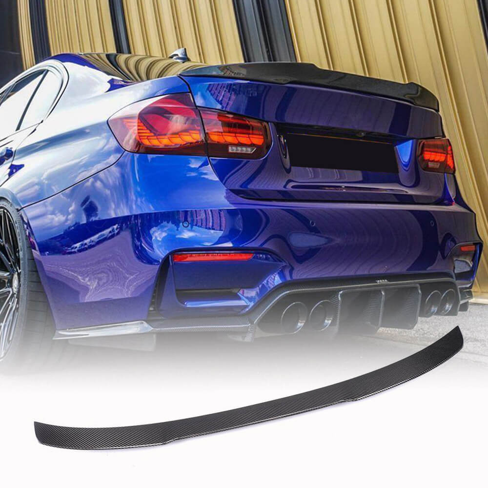 M4-Style V3 Spoiler (for F30/F80, Carbon) for BMW 3 Series F30/F31 2012-2019 - image 1