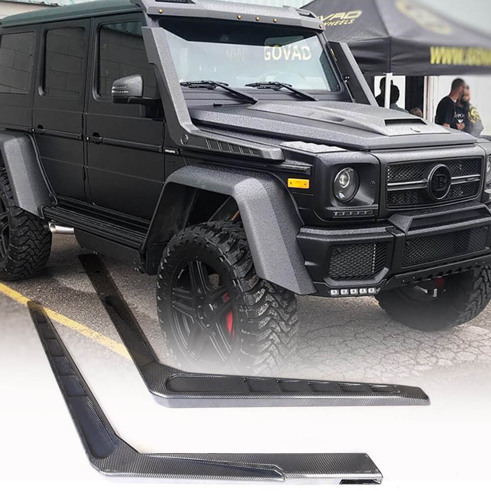 Snorkel (for 2004-2018, 2 pcs, Carbon) for Mercedes G сlass W463 1990-2018 - image 1