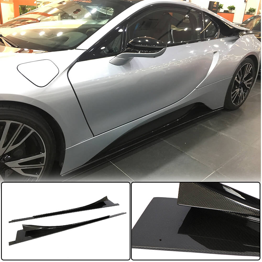 Side Skirts Dry Carbon Fiber for BMW I8 2014-2020 - image 1