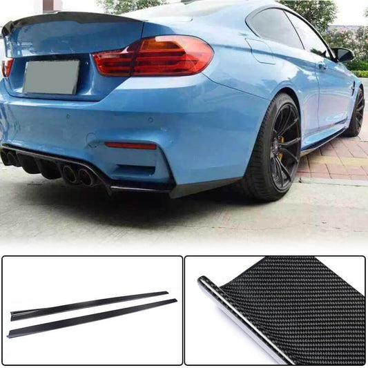 Side Skirts Carbon Fiber V1 (for F82) for BMW 4 series F-32 2012-2020 - image 1