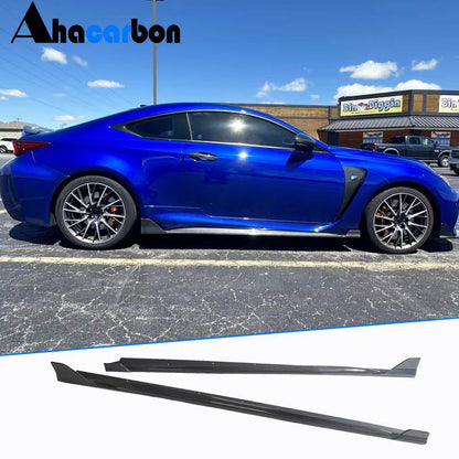 Side Skirts (for RC F 2014-2018, Carbon) for Lexus RC 200t 2014- - image 1