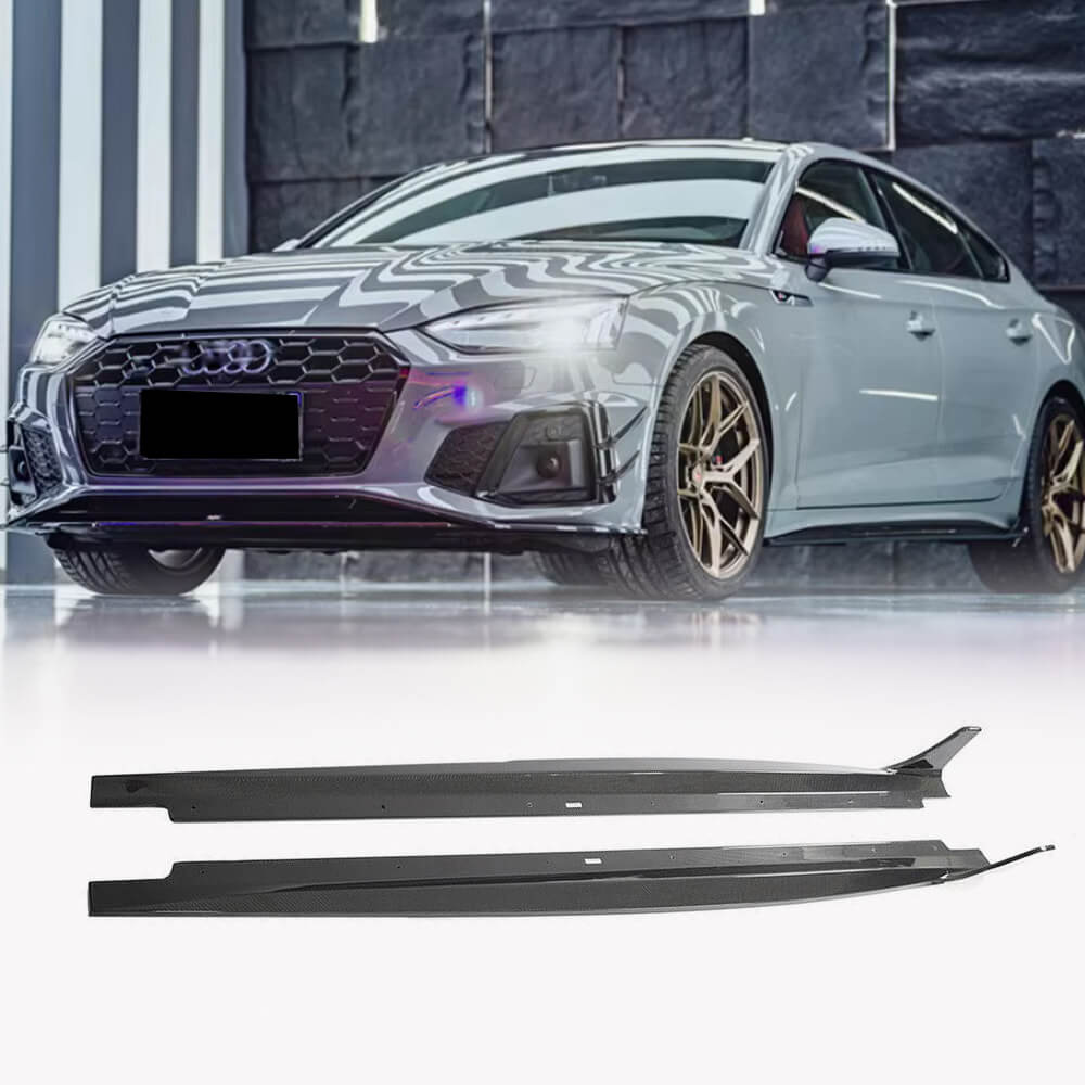 Side Skirts 2021-2025 V2 (for Sportback, Carbon) for Audi A5 2016-2025 - image 1